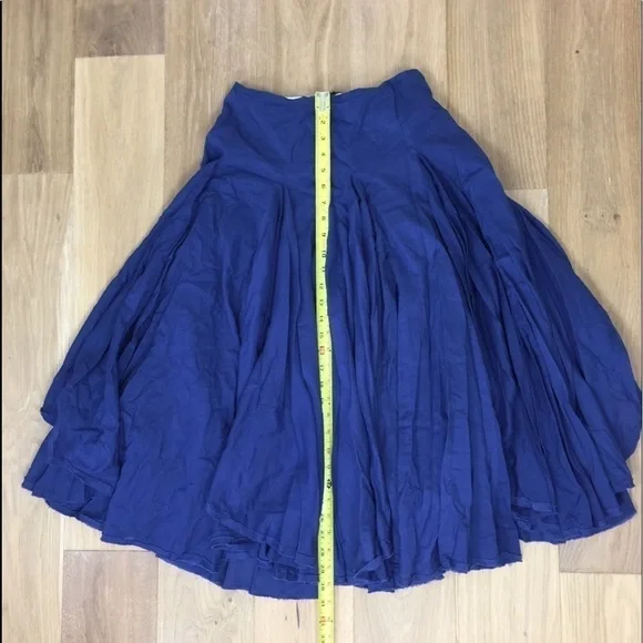 Charles Nolan Cotton Gathered Midi Swing Skirt